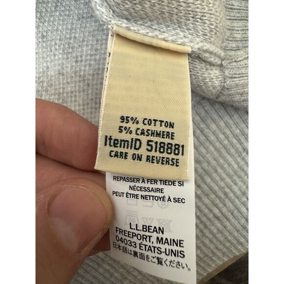 L.L. Bean Cotton Cashmere Sweater Turtleneck Jacquard Buffalo Classic Cozy 3XL - Picture 7 of 12